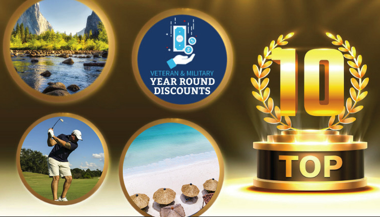 The U..S. National Park Service's free lifetime passes, PGA HOPE and the Armed Forces Vacation Club were among the top Veteran resources of the year in 2023.