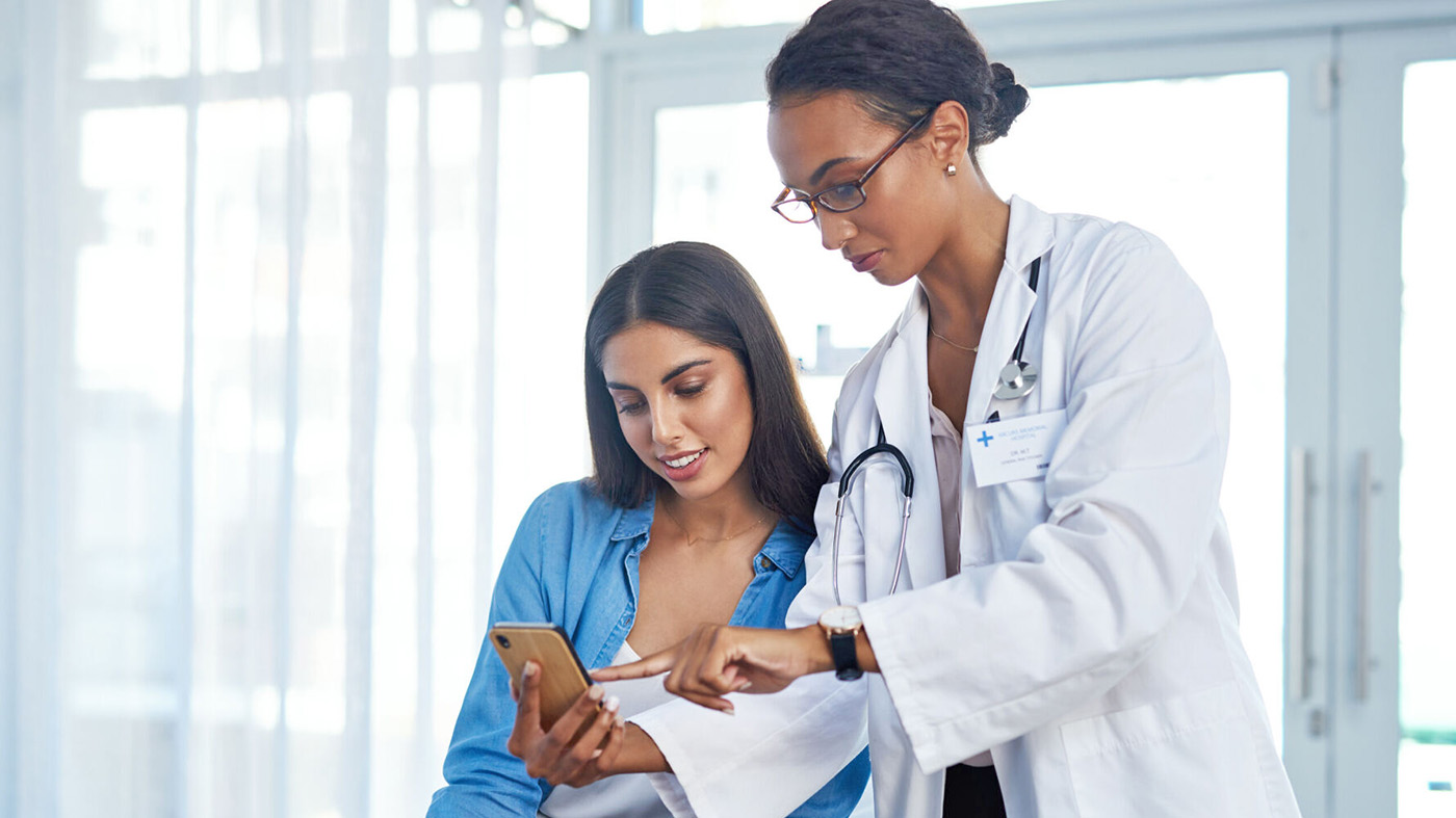 Doctor explaining cervical cancer care